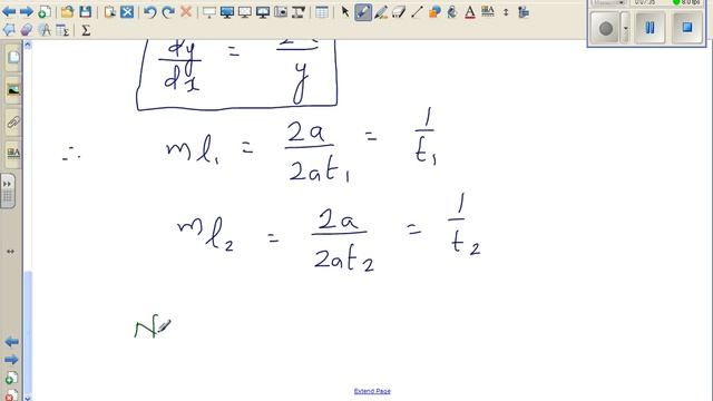Proof that two perpendicular tangents to a parabola y^2=4ax cuts a point on the directirix смотреть онлайн