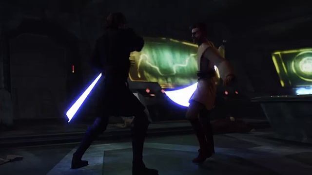 Obi Wan vs Anakin Lightsaber Spin Clone Wars Style | Christmas Leak смотреть онлайн