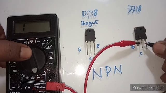 Cek Transistor D718 /NPN (bagus /Rusak)
