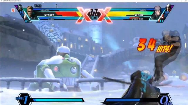 UMVC3 PARSEC - SPIDER-MAN/VERGIL/DANTE VS WESKER/DANTE/MAGNETO! смотреть онлайн