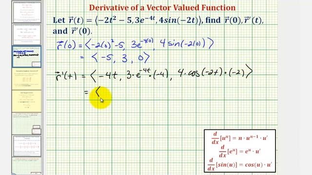 Ex: Find a Tangent Vector of a Space Curve Given by a Vector Valued Function смотреть онлайн