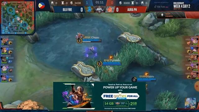 MPL-ph Season 6 Regular Season Week 4 Day 2 BLUE FIRE VS AURA ph смотреть онлайн