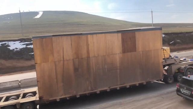 Транспортировка компрессора ТЭС г.Тахиаташ часть 2 смотреть онлайн