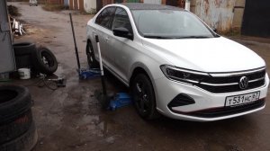 Polo Liftback 2021, замена резины подробно 195/55/16, примерка колёс с Polo седана