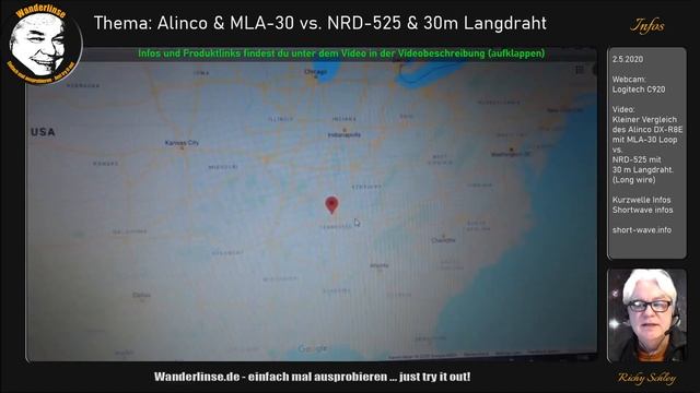 Alinco DX-R8E & MLA-30 vs. NRD-525 & 30 m Langdraht, long wire (Kurzwelle, shortwave) смотреть онлайн