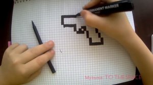 Рисуем по клеточкам пестолет glock 17c | Fichokat