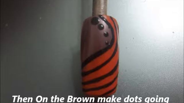 Orange Half Spiral Nail Design Tutorial смотреть онлайн