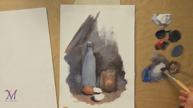 Pintando Com Cores Complementares - Pintura à óleo смотреть онлайн