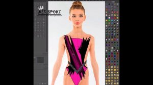 Первый урок из цикла "Эскизы купальников для художественной гимнастики в программе "Photoshop"