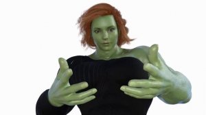Elizabeth as She Hulk Transformation