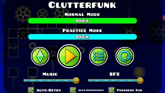 Geometry Dash Безумный clutterfunk 100%!!!!! смотреть онлайн