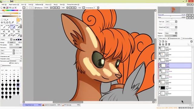 Vuipix & eevee (SpeedPainting) смотреть онлайн