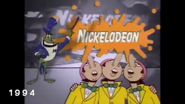 эволюция заставки Nickelodeon