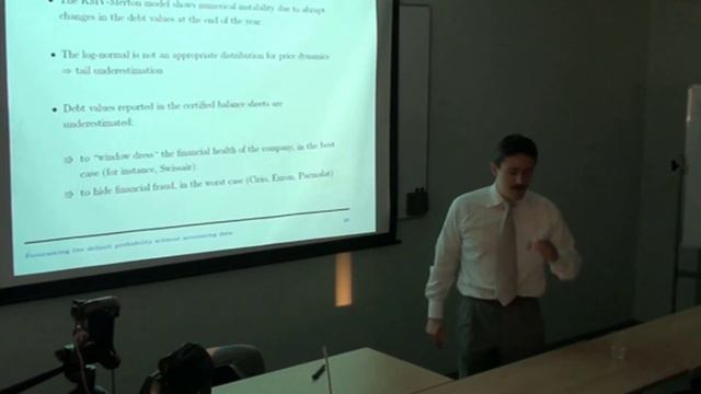 #CMF Dean Fantazzini, PhD (U. Of Pavia): Forecasting The Default Probability Without Accounting Dat