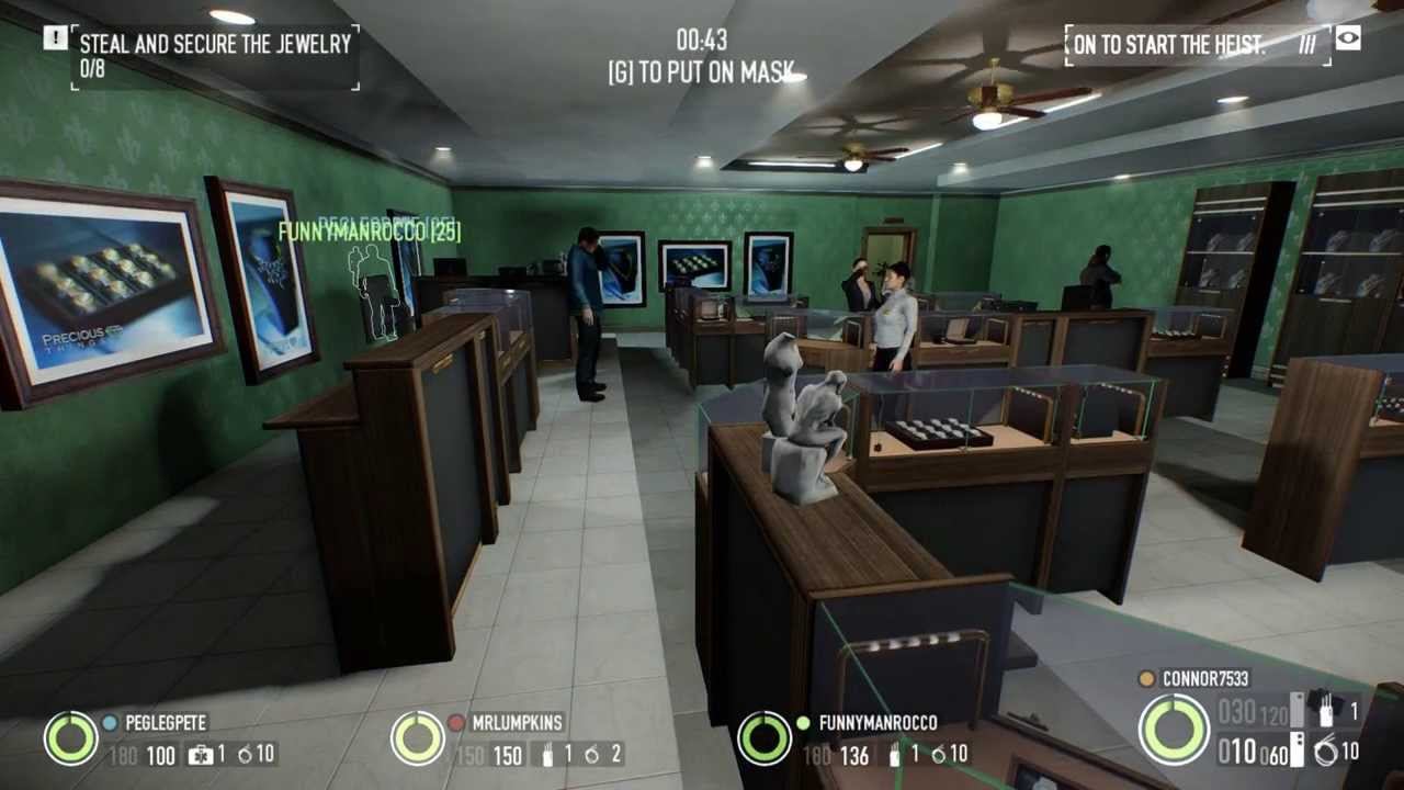 Payday 2 Beta - Jewelry Heist Completely Stealth (OVERKILL Difficulty) 1080p смотреть онлайн