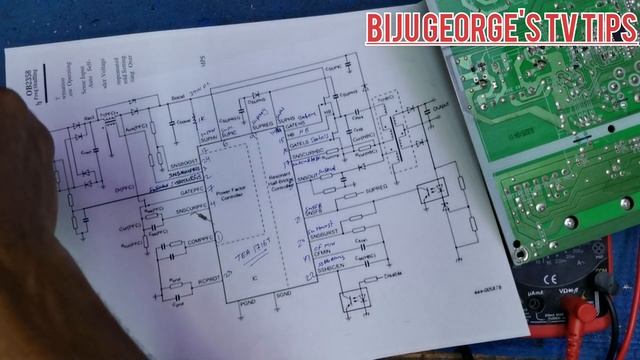 SMPS Repairing Video. Pfc And SMPS Single IC. Tea1716t. P5L013.p24983.p4903.