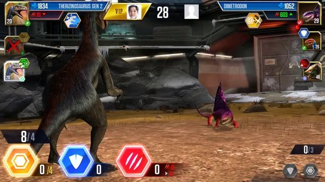 NEW THERIZINOSAURUS GEN 2 MAX X3 LEVEL 40 SUPER BATTLE | JURASSIC WORLD THE GAME