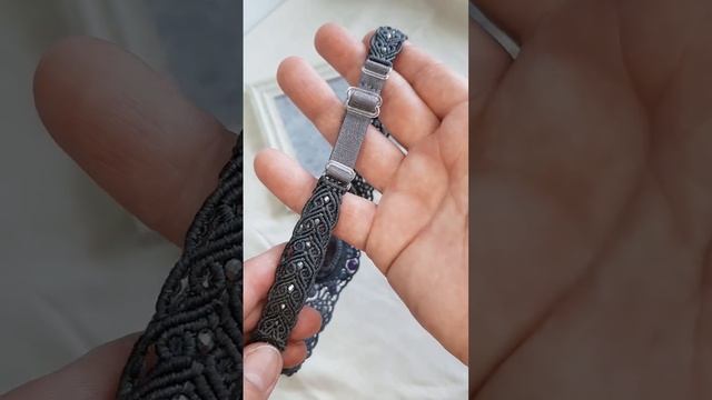 Видеообзор.Повязка на голову💜.Микромакраме. смотреть онлайн