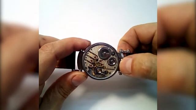 Ingersoll Trenton pocket watch movement in the wristwatch case placed смотреть онлайн