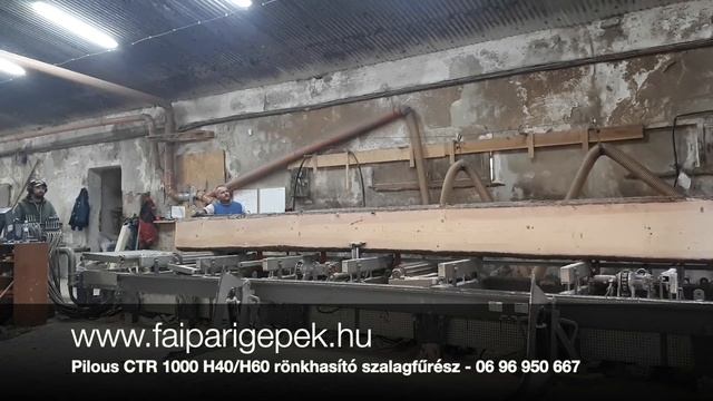 Pilous CTR 1000 H rönkhasító szalagfűrészgép смотреть онлайн