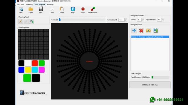 PIXEL LED CIRCLE/CHAKRI ANIMATION DETAILS смотреть онлайн