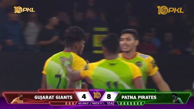 Sudhakar M’s Dubki against the Giants | Moment of the Day: December 7 | PKL Season 10 смотреть онлайн