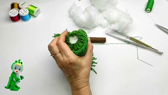 Создаём ёлочку из пряжи смотреть онлайн