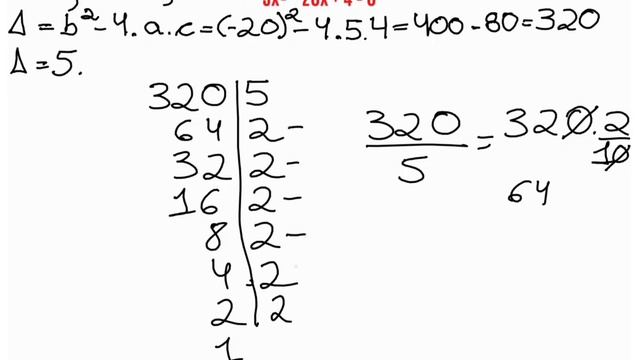 📚 EQUAÇÃO DO 2 GRAU | 5x² - 20x + 4 = 0 | COLLAB COM @matematicacomdemoclis смотреть онлайн