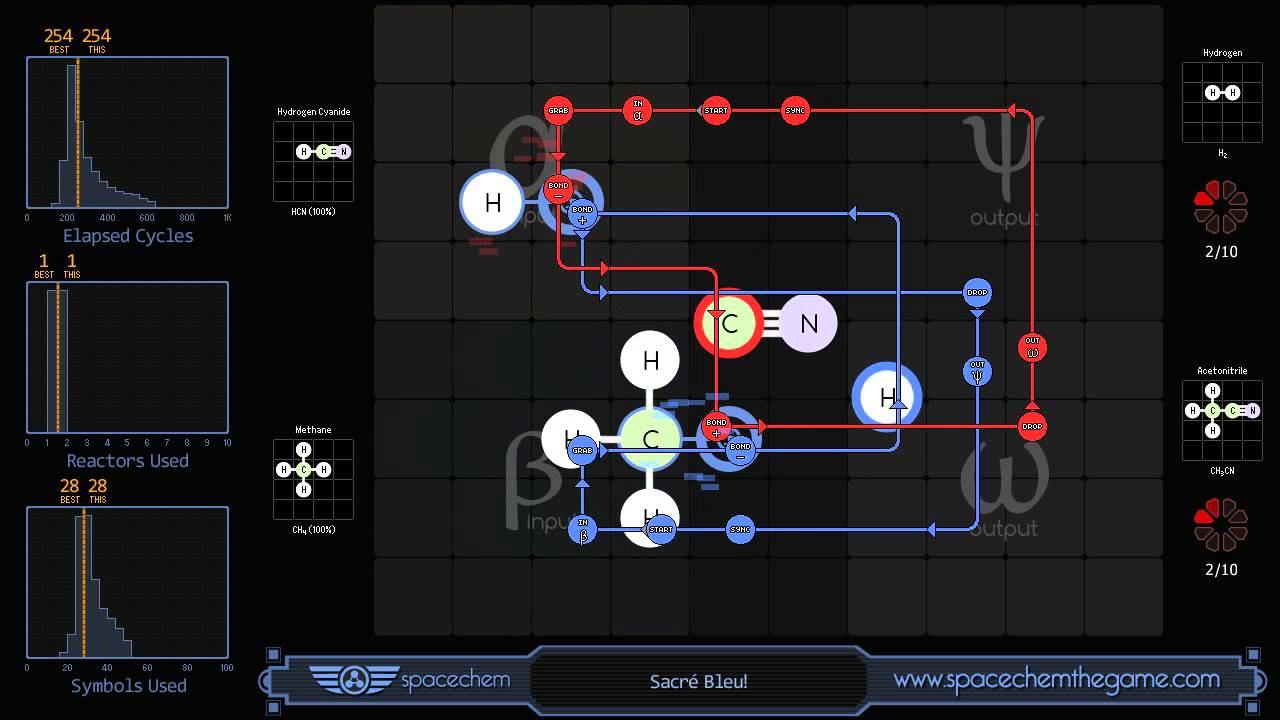 SpaceChem - Sacré Bleu! (254/1/28)