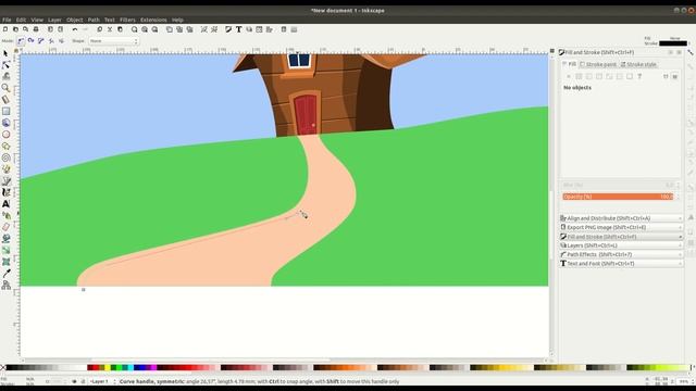 Speed Art Inkscape: wooden house with stones смотреть онлайн