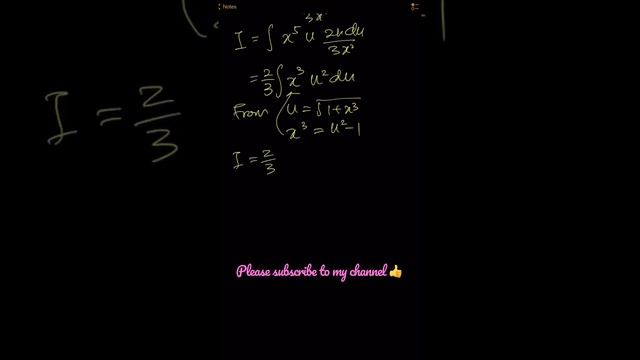 ∫x⁵ √(1 + x³) dx. MIT Integration Bee 2012 (Question 23, Qualifying Exam) смотреть онлайн