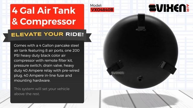 📢 VIXEN AIR VXO4840B 4 Gal Air Tank & Compressor 🔥 смотреть онлайн