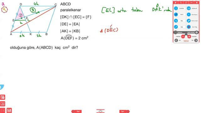38. Paralelkenarda alan 7 - Sonuç Yayınları - TYT Geometri смотреть онлайн