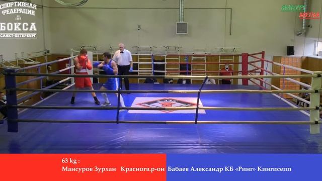 63 kg : Мансуров Зурхан Красногв.р-он vs Бабаев Александр КБ «Ринг» Кингисепп смотреть онлайн
