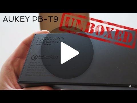 AUKEY PB-T9 unboxed (www.aukey.com.pl) смотреть онлайн