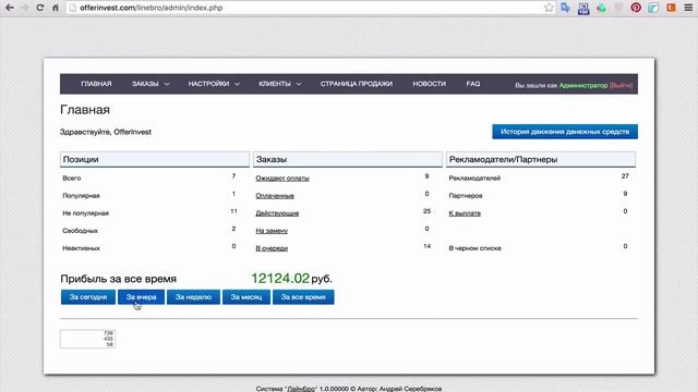 Клуб Offerinvest. Распределение прибыли от рекламы смотреть онлайн