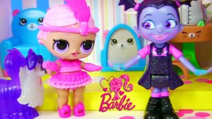 Мультики для девочек. КУКЛА ЛОЛ пришла в гости к Девочке - Вампир.