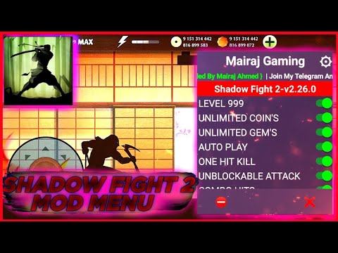 Shadow Fight 2 Ultra Mod Menu | v2.26.0 New Mod Menu смотреть онлайн