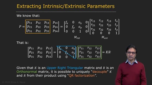 98 - Camera Calibration - Intrinsic and Extrinsic Matrices смотреть онлайн