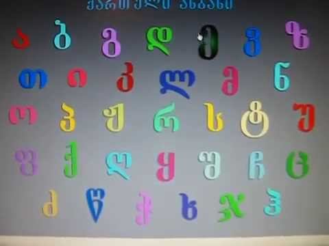 Georgian Alphabet Qartuli Anbani