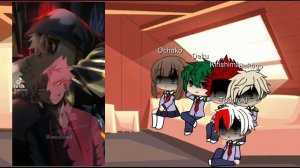 Реакция персонажей Моя геройская академия на Злого Деку🇷🇺🇬🇧.