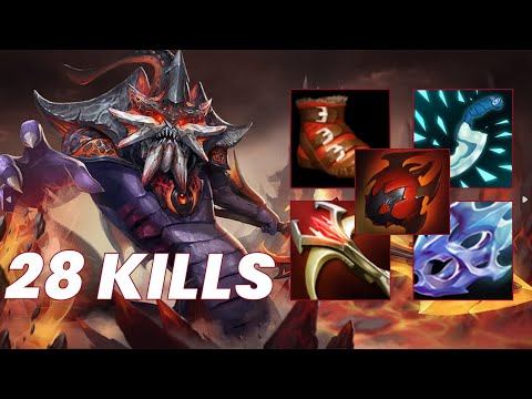 Unstoppable Slardar Rampage! 28 Kills Dota 2 Gameplay Madness!