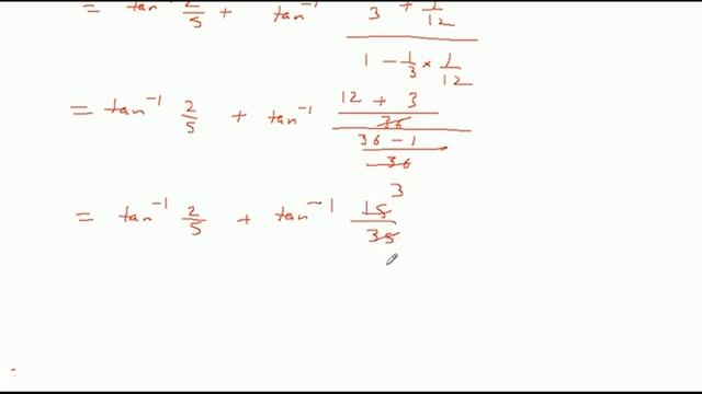 सिद्ध करें arctan(2/5) + arctan(1/3) + arctan(1/12) = (pi)/4 смотреть онлайн