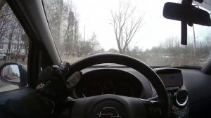 Вождение авто в городе от первого лица