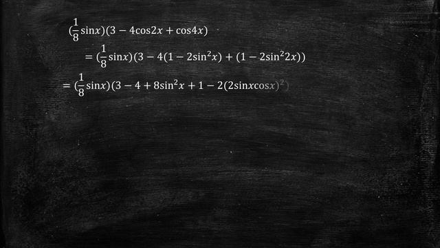 sin^5x=(1/8sinx)(3-4cos2x+cos4x) смотреть онлайн