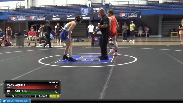 62 Lbs Semifinal - Zack Aquila, OH Vs Blue Stiffler, SC 5dba смотреть онлайн