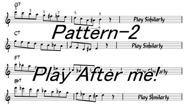 Dominant 7th Exercise In ALL 12 Keys For Tenor Sax - No.3 Bebop Scale (3)