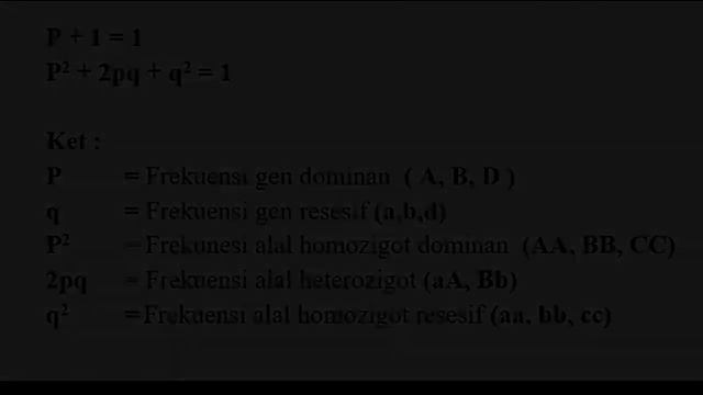 Hukum Hardy - Weinberg ..Presentasi Biologi XII смотреть онлайн