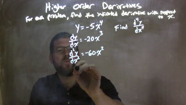 y=-5x^4 find d^4y/dx^4 смотреть онлайн
