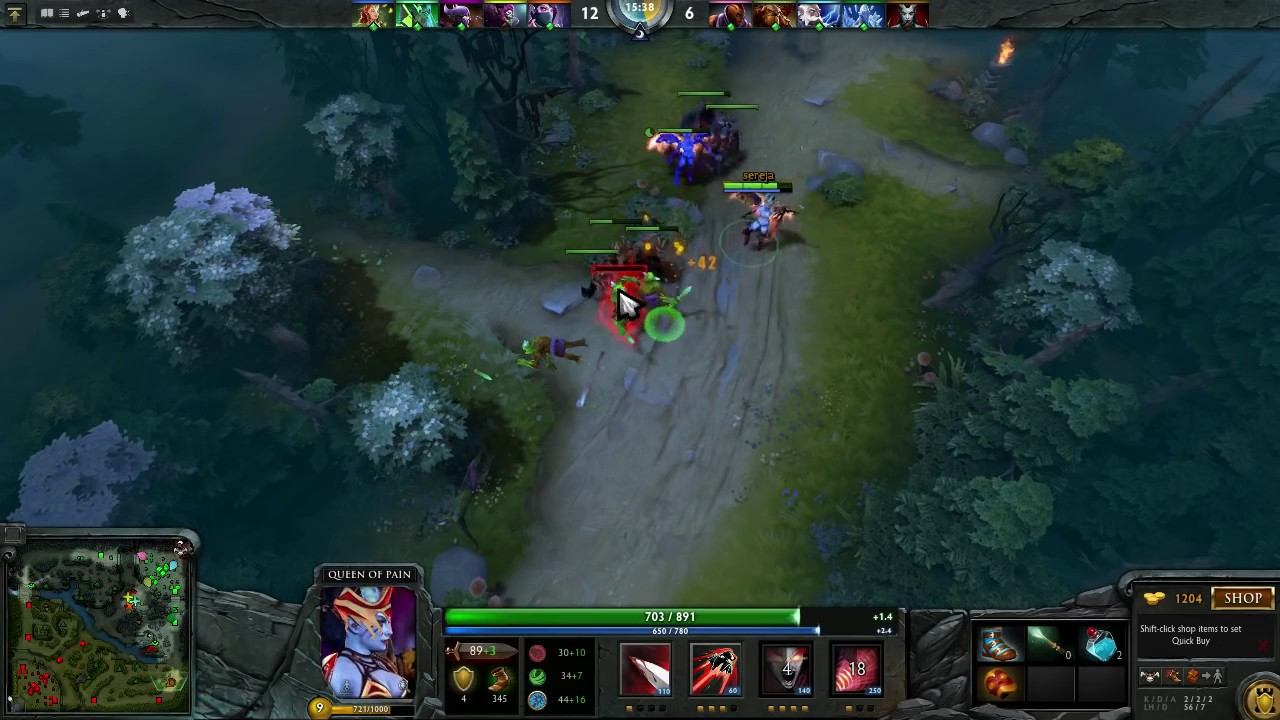 XBOCT (Queen of Pain) Gameplay Dota 2 MMR смотреть онлайн